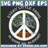 every little thing is gone be alright svg hippie logo peace tree svg