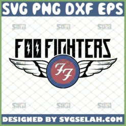 foo fighters svg american rock band logo with wings dave grohl inspired