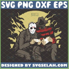 freddy vs jason svg funny jason voorhees and freddy krueger horror gifts for friends