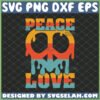 hippie peace love peace sign svg