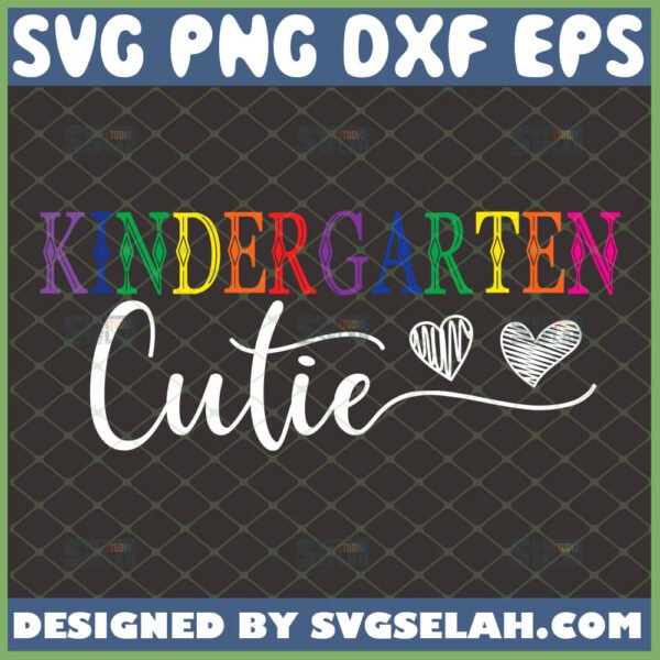 kindergarten cutie svg cute kindergarten shirt svg