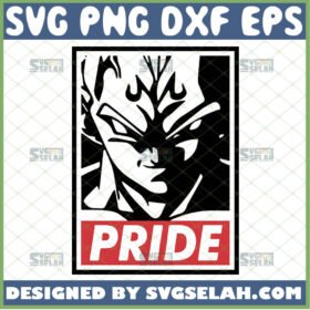 majin vegeta saiyan pride svg dragon ball z svg dbz gifts for fans