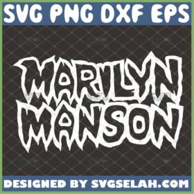 marilyn manson svg famous singer fan gifts