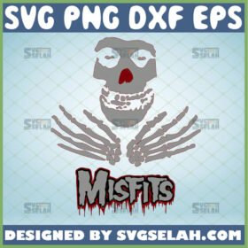 misfits skull svg punk rock band gifts