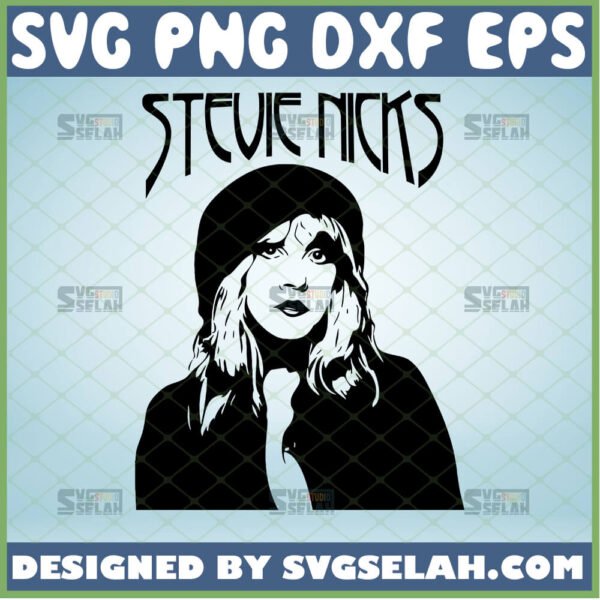 stevie nicks svg silhouette files fleetwood mac rock band cricut gifts