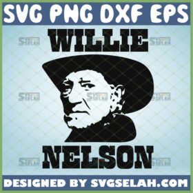 willie nelson cowboy svg