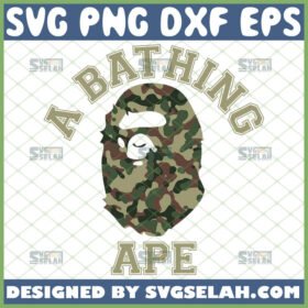 a bathing ape svg bape camo shirt svg