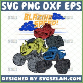 blazing speed monster machine svg