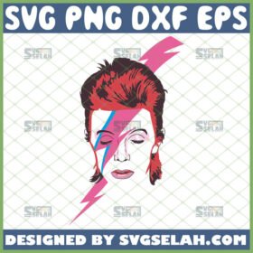 david bowie lightning bolt svg