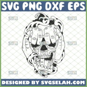 hear no evil see no evil speak no evil skull svg