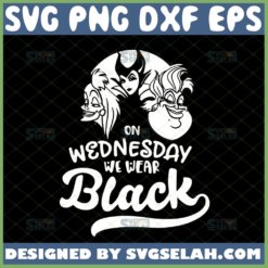 on wednesdays we wear black svg