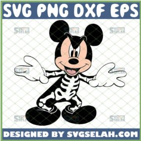 skeleton mickey svg disney halloween gifts