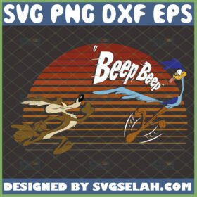 wile e coyote and roadrunner svg