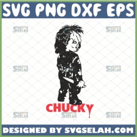 chucky with knife childs play svg