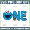 cookie monster one svg 1st birthday shirt svg