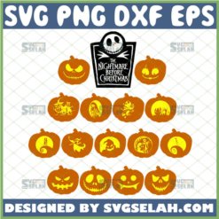 nightmare before christmas pumpkin svg