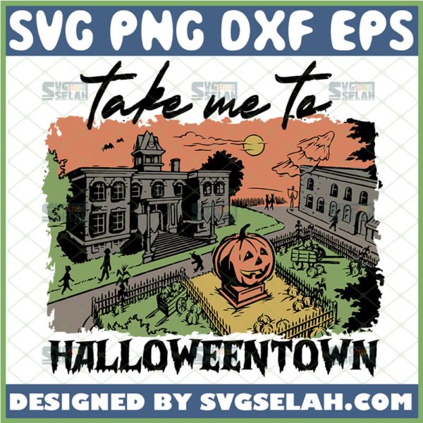 take me to halloweentown svg