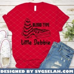 blood type little debbie SVG PNG DXF EPS funny christmas cake shirt ideas 2