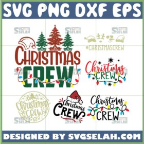 christmas crew svg bundle