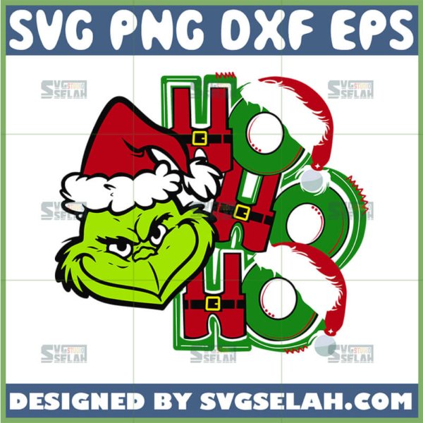 grinch ho ho ho svg