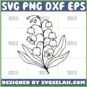 lily of the valley flower svg