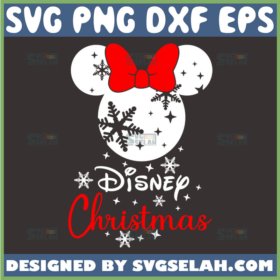 mickey mouse snowflake disney christmas svg