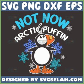 not now arctic puffin svg