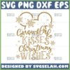 snowflake kisses christmas wishes svg