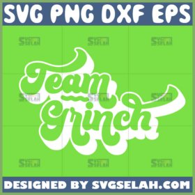 team grinch retro shirt svg