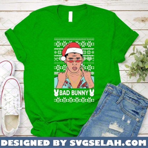 Bad Bunny Christmas SVG PNG DXF EPS 2