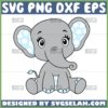 blue cute elephant svg baby elephant svg svg files for cricut