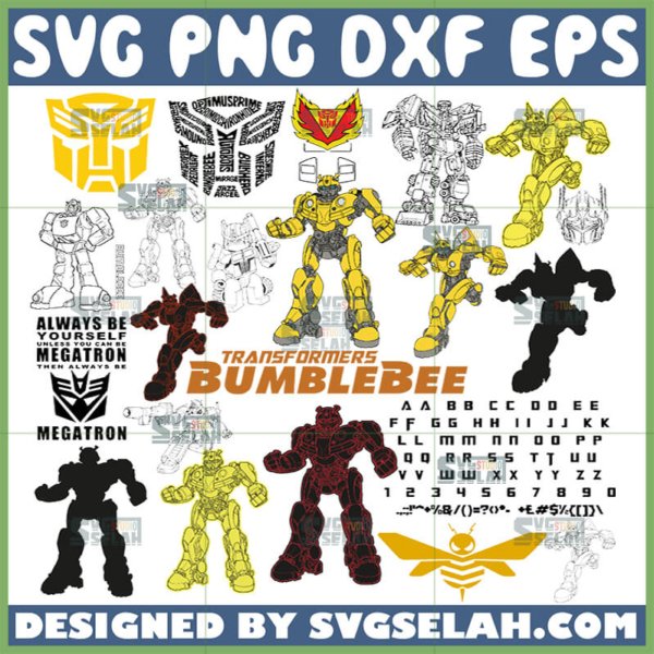 bumblebee transformer bundle svg