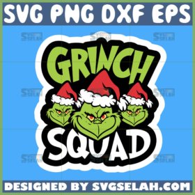 grinch squad svg grinch face christmas svg