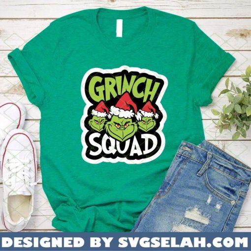 Grinch Squad SVG PNG DXF EPS Grinch Face Christmas SVG PNG DXF EPS 1