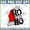 ho ho ho santa hat christmas svg