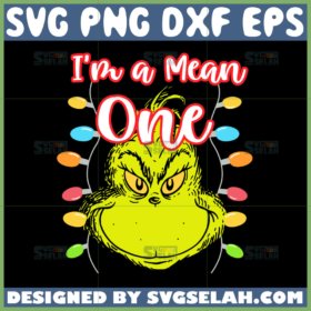 i am a mean one grinch svg grinch face christmas lights svg