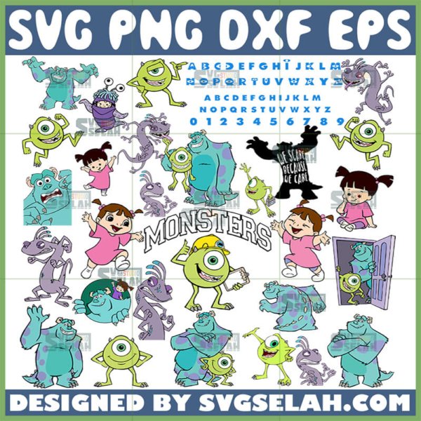 monsters inc bundle svg