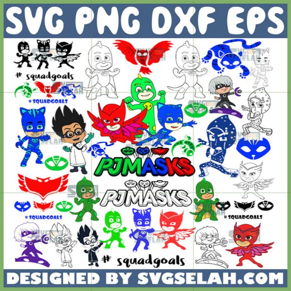 pj mask bundle svg