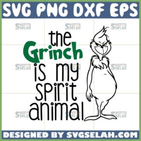 the grinch is my spirit animal svg grinch outline svg