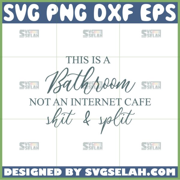this is a bathroom not a internet cafe shit and split svg