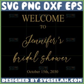 welcome to bridal shower svg