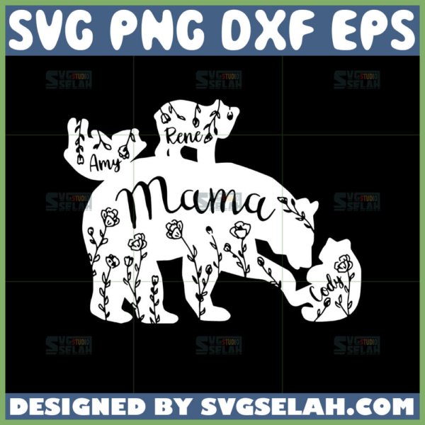 custom mama bear svg