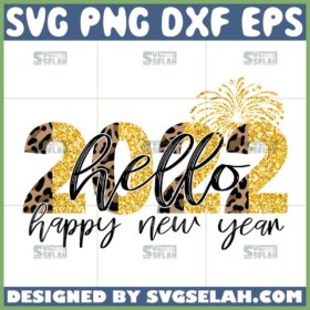 happy new year 2022 svg