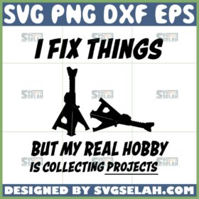 i fix things but my real hobby is collecting projects svg
