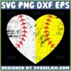 half softball half baseball svg sport lover svg