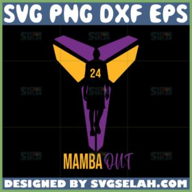 mamba out svg mamba 24 svg kobe bryant svg