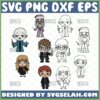 baby chibi harry potter characters svg bundle outline and color