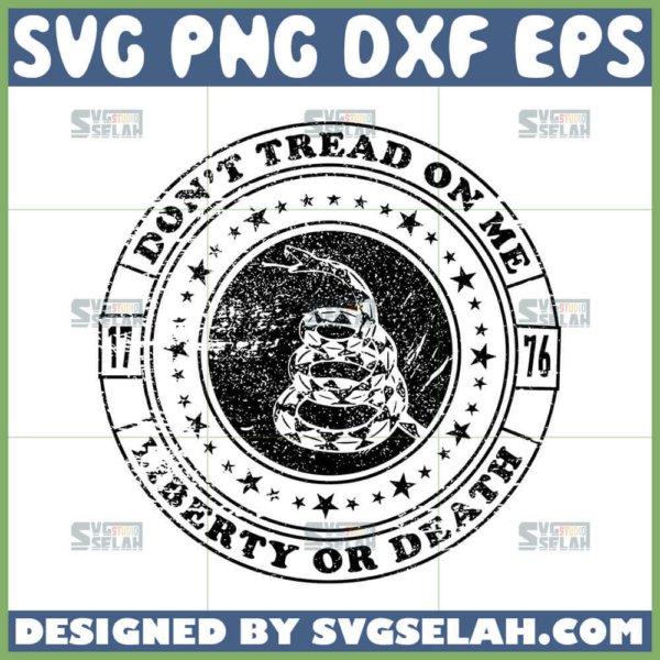 dont tread on me liberty or death svg