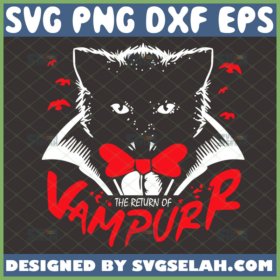 halloween vampire cat svg the return of vampurr shirt svg