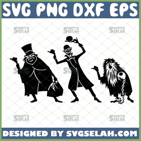 haunted mansion ghost svg hitchhiking ghosts svg phineas ezra and gus